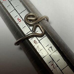 Sterling Silver Signed PRECO Ring. Size 5.5 & adjustable